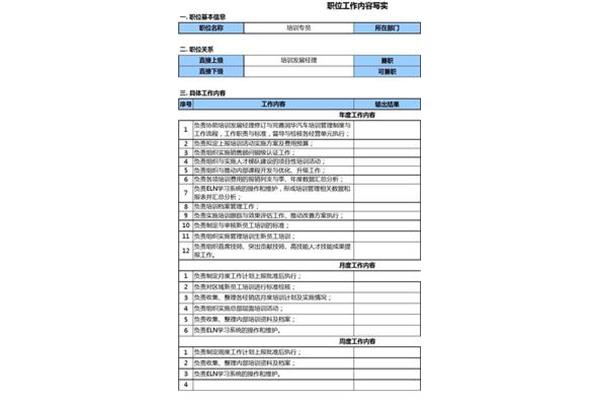 培训工作计划