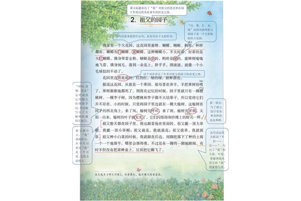 祖父的园子分段
