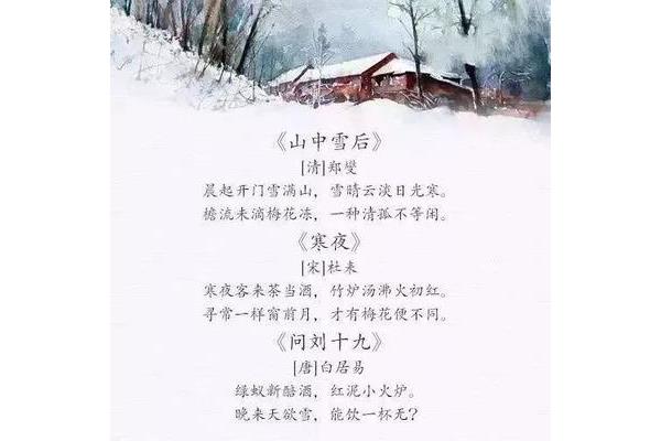 关于雪的词