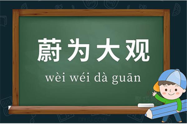 蔚为大观的意思