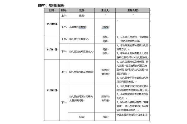 培训工作计划