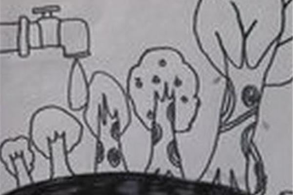 节约用水简笔画