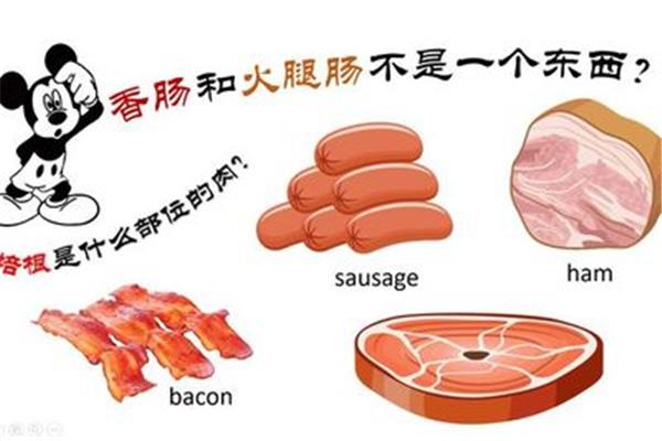 香肠的英语怎么说