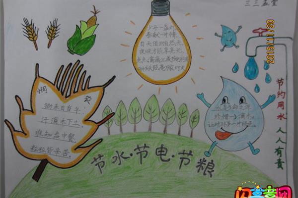 节约能源手抄报
