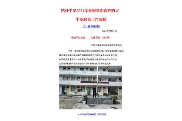 森林防火工作简报