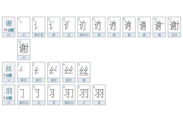 动的笔画顺序