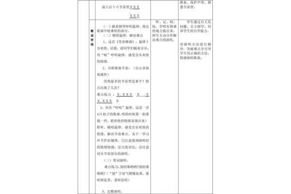 青春舞曲教学设计