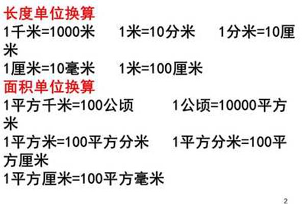 米单位的换算