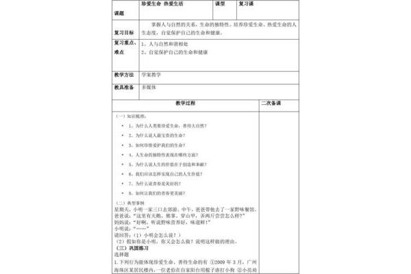 复习课教案