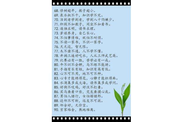 民间谚语大全