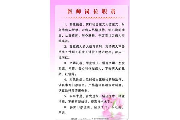 医师岗位职责