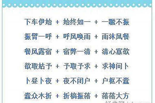 清字开头的成语