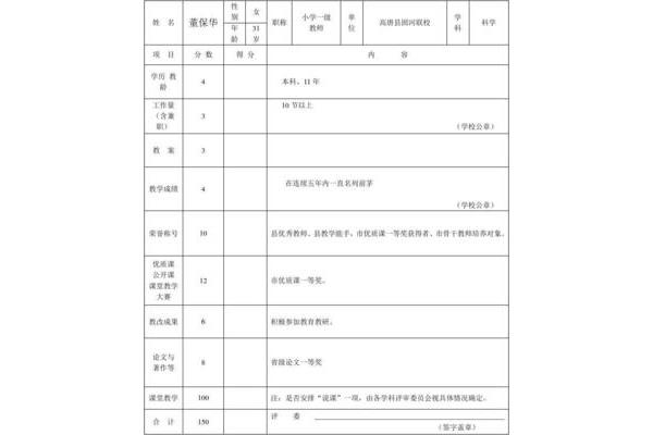 教师教学评价
