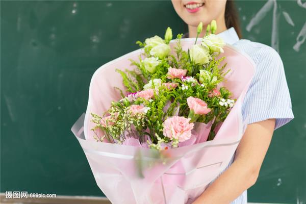 送给老师的花