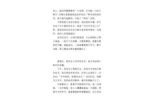 包包子的作文
