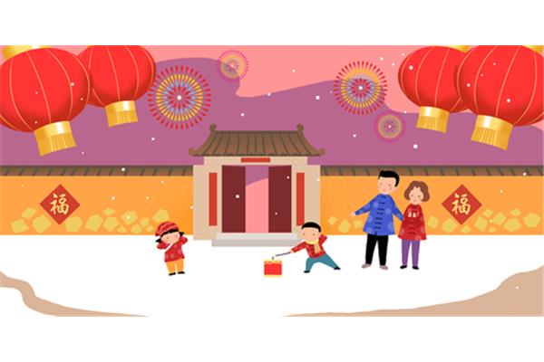 春节放烟花