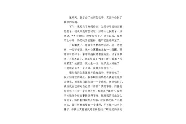 包包子的作文