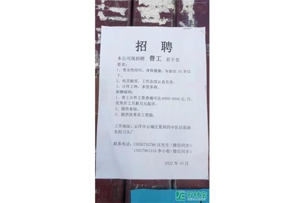 招聘信息范文