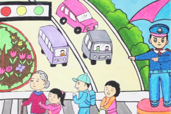 交通画儿童画大全