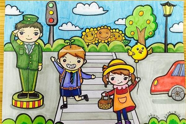 交通画儿童画大全