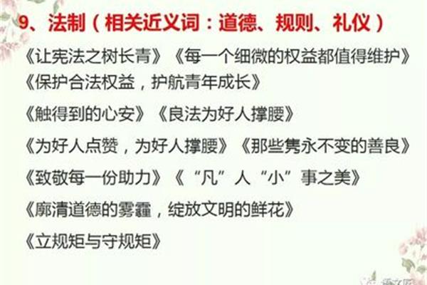 规则的近义词