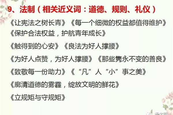 规则的近义词