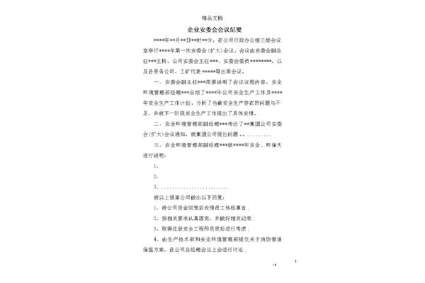 安委会会议纪要
