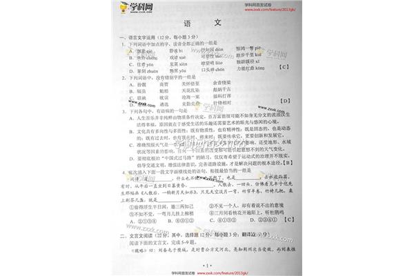 高考语文试题