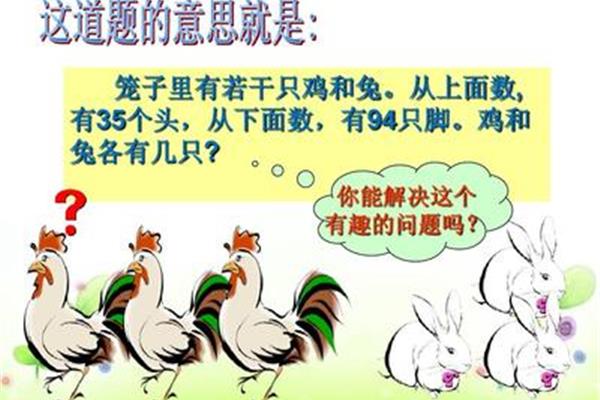 鸡兔同笼问题