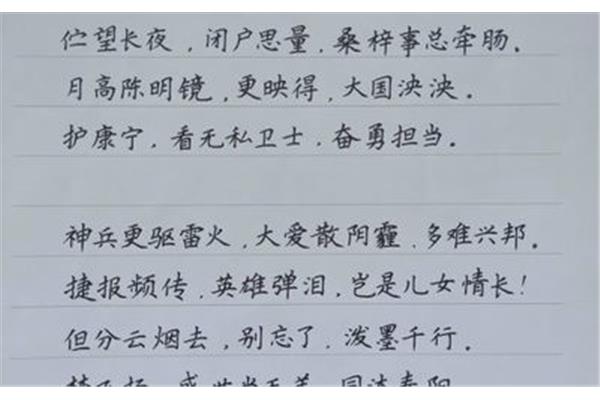 歌颂新时代的诗