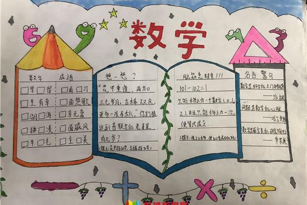 数学读本手抄报