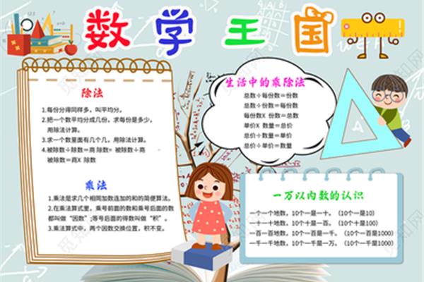 数学读本手抄报