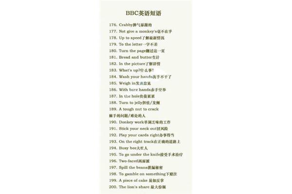 了解英语短语