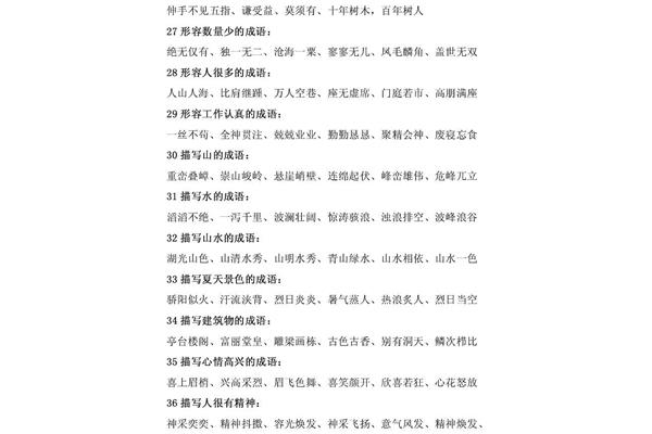 形容数量少的成语