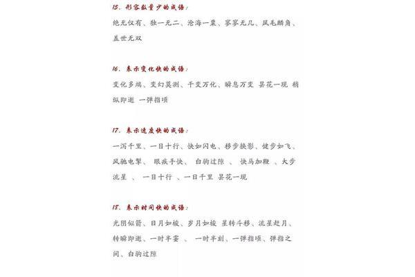 形容数量少的成语