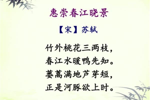 宋苏轼的古诗