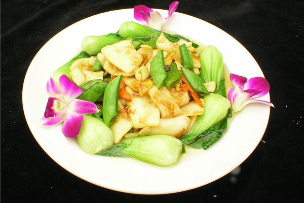 青菜炒豆腐的做法