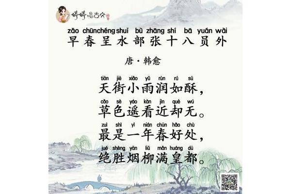 早春的古诗