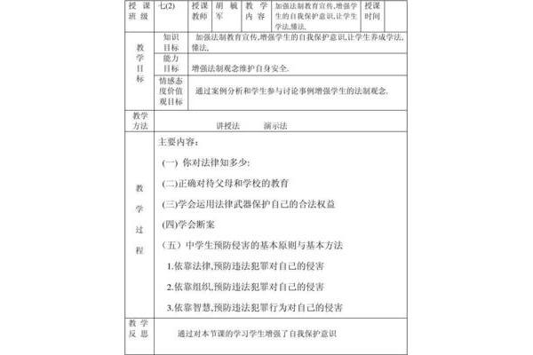 安全教案小学