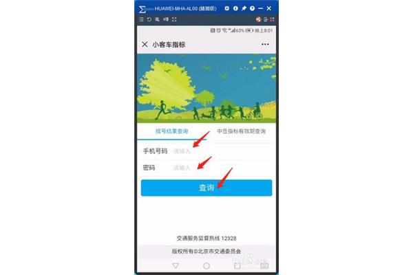 小客车中签查询