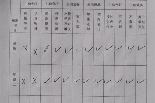 对同学的评价