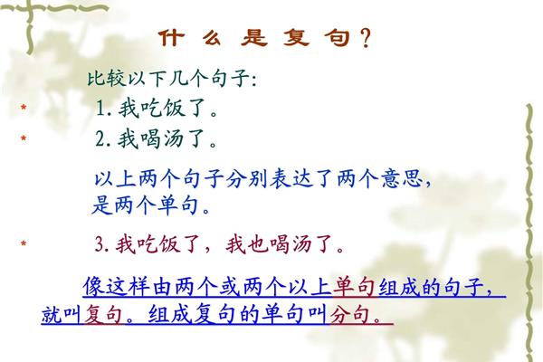 复句是什么意思