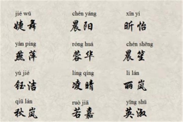 取名常用字