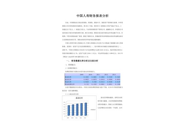 财务分析论文