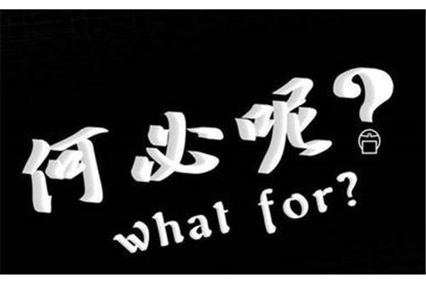 何必要这样
