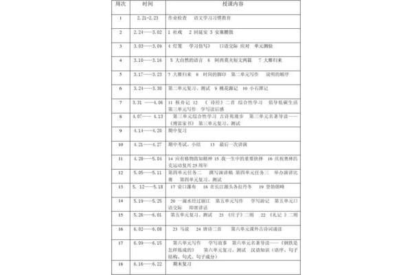 学期教学工作计划
