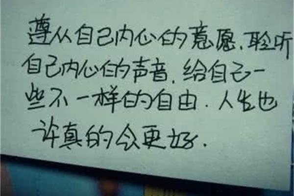 遵从自己的内心