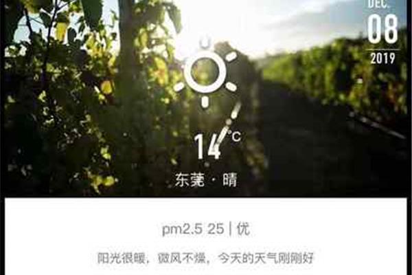 今天的天气很好