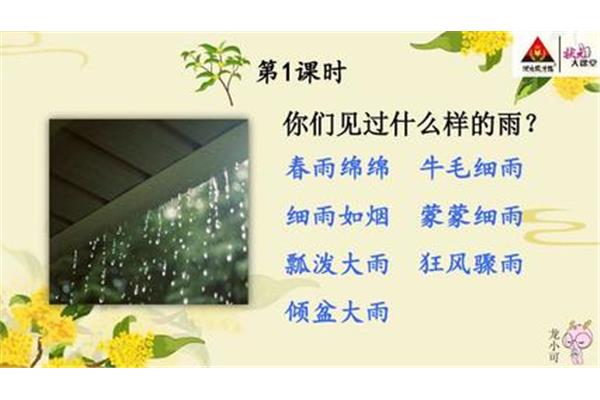 什么样的雨
