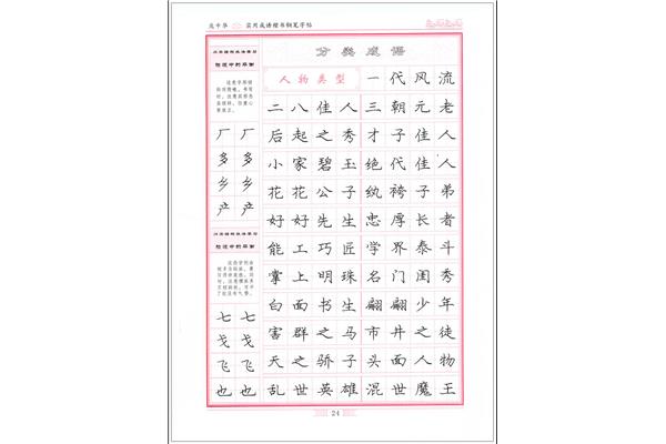 楷书的种类